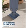 GOCAPTAIN Patio Pergola - Metal Outdoor Sun Shade Canopy with Retractable Roof for Garden Porch Backyard - 3 of 4