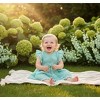 2Bunnies Lace Pom Pom Trim Baby Girl Dress - 2 of 3