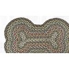 Earth Rugs Large Dog Bone Mat 18"x28", Fir & Ivory Braided Jute, Rustic Non-Slip Pet Rug for Feeding or Resting Areas - 3 of 3