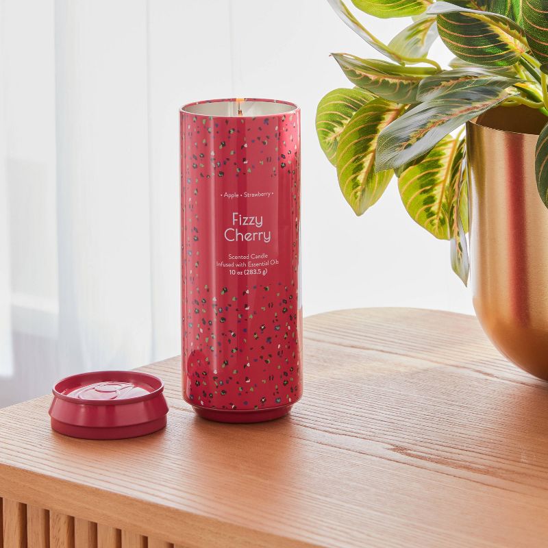 Printed Tin Can 10oz Candle Fizzy Cherry - Opalhouse&#8482;, 2 of 4