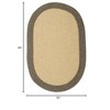 Colonial Mills Hudson Braided Rug, Beige 5'x8', Oval Shape - 2 of 2