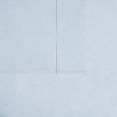 Twin Light Blue Organic Cotton Percale Sheet Set