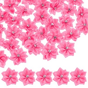 Unique Bargains Artificial Satin Rhinestone Mini Fabric Ribbons 1.2 Inch 150 Pcs - 1 of 4