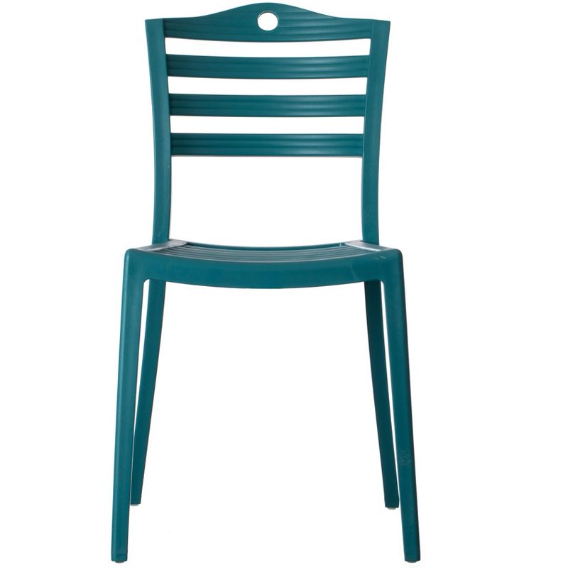 Fabulaxe Modern Plastic Dining Chair with Ladderback Design, 2 of 8