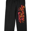 Sonny & Cher Red Names Men's Black Sleep Pajama Pants - 2 of 4