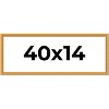 PosterPalooza | 40x14 Wood Antique Frame with UV Acrylic, 4 Finishes: Bronze, Gold, Silver, and Black - 2 of 4
