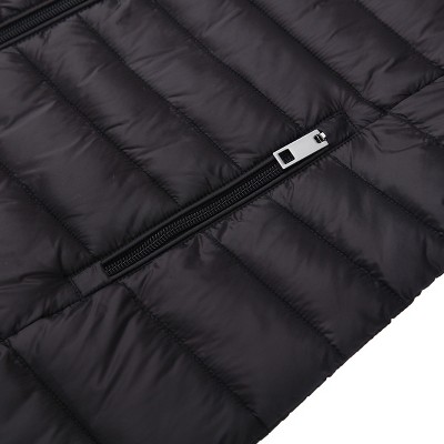 Женские куртки Rokka&Rolla Women's Light Long Coat Packable Puffer Jacket-Very Black, size XX Large — фото 8