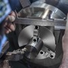 VEVOR 3-Jaw Lathe Chuck, 10'', Self-Centering Lathe Chuck, 0.24-9.84 in/6-250 mm Clamping Range with T-key Fixing Screws Hexagon Wrench, Silver - 2 of 4