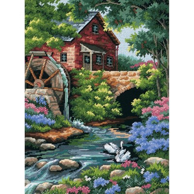 Dimensions Needlepoint Kit 12"X16"-Old Mill Stitched In Thread