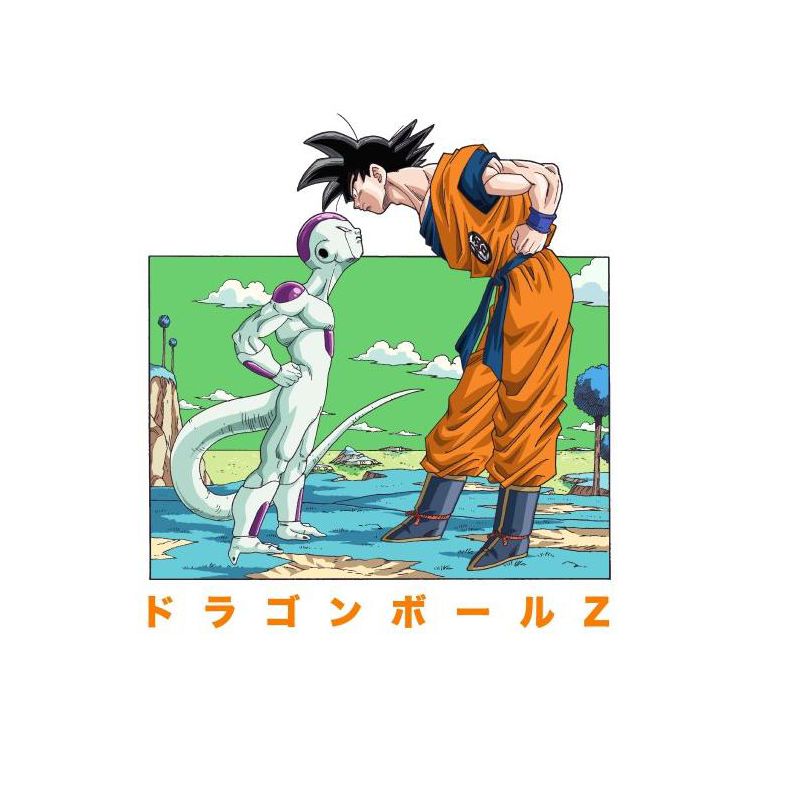 Dragon Ball Z Goku and Freiza Men's White Graphic Crew Neck Tee, 2 of 3