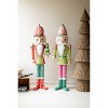 Life-Size Painted Metal Nutcracker Pair – Festive Holiday Display – 55"Tall by Kalalou - 4 of 4