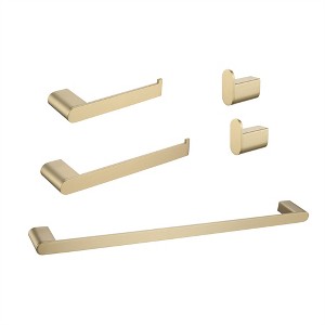 Tramull 5-Piece Premium Bathroom Hardware Set, Rustproof, Multi-Room Use with Mounting Hardware Included - 1 of 4