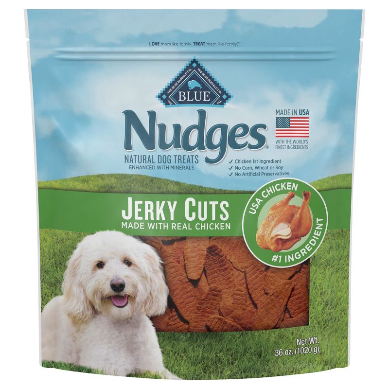Blue Buffalo Nudges with Chicken Jerky Cuts Natural Dog Treats - 36oz, 1 of 7