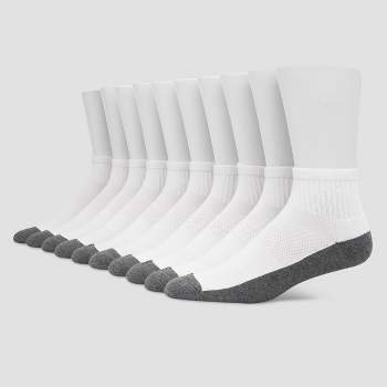 Hanes Premium Men's Cool Comfort Ankle Socks 10pk
