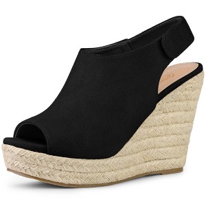 Perphy Women's Slingback Platform Heels Espadrille Wedges Sandals - 1 of 4