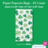 Big Dot of Happiness Shamrock St. Patrick’s Day Popcorn Bags, Green Saint Paddy’s Day Favor Snack, Free-Standing Individual White Paper Bags - 25 Ct - 4 of 4