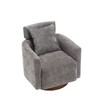 Sapphtopaz Chenille Accent Chair Upholstered 360°Swivel Chairs with Multi-Gear Adjustable Backrest, Modern Accent Chairs for Living Room - 2 of 4