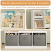 Runesay Kids Bookcase and Bookshelf, Multifunctional Bookcase with 3 Collapsible Fabric Drawers - 4 of 4