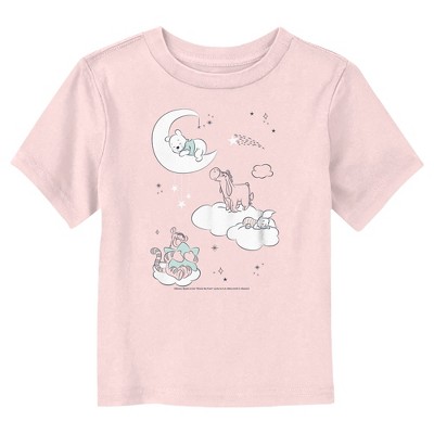 Toddler's Winnie The Pooh Sleepy In The Night Sky T-shirt : Target