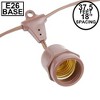 Novelty Lights Edison Outdoor String Lights with 25 Suspended Sockets Brown Wire 37.5 Feet - 2 of 4