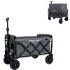ORRD Expandable Dual-Layer Foldable Utility Wagon with Extra Storage for Camping, Shopping & Sports, Gray - 4 of 4
