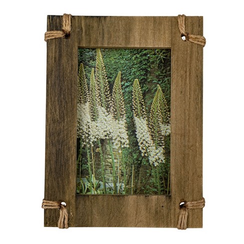 4x6 Inch 4 Photo Hanging Picture Frame Galvanized Metal And Wood Frame With  Mdf, Jute & Glass By Foreside Home & Garden : Target