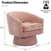 360°Modern Swivel Accent Sofa Chair,Cozy Round Chenille Fabricm,Round Armchair Single Sofa with Arms, for Living Room - 2 of 4