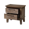 New Classic Furniture,Cagney Solid Wood 2-Drawer Nightstand in Vintage Brown - 3 of 4