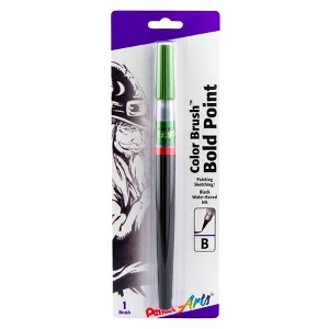 Pentel Arts Color Brush, Bold Point, Black Ink, 1 Count - 1 of 2