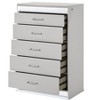 Glam Modern Style 5-Drawer Chest Made with Wood in White same asG150108641 (B is NJ inventory, G is CA inventory,) - 4 of 4