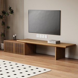 JVNOXK-(Expandable for 78.7- to 110-inch TVs) Modern TV Stand Entertainment Center with Storage Space Minimalist TV Stand for Living Room/Bedroom - 1 of 4