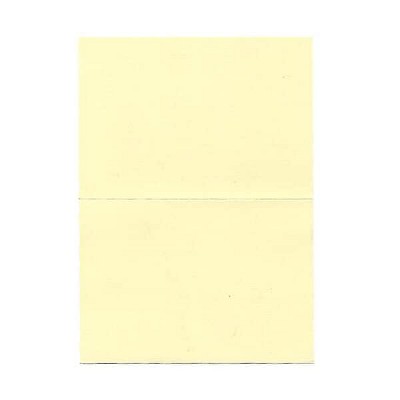 JAM Paper Blank Foldover Cards 4Bar A1 Size 3 1/2 x 4 7/8 Ivory 309877F