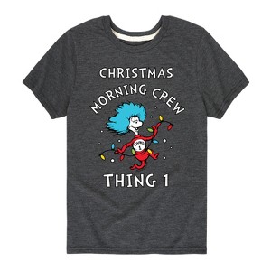 Boys' - The Cat in the Hat - Christmas Morning Crew Thing 1 Short Sleeve Graphic T-Shirt - 1 of 4