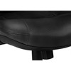 Office Chair, Adjustable Height, Swivel, Ergonomic, Armrests, Computer Desk, Work, Black Leather Look, Black Metal - 2 of 4