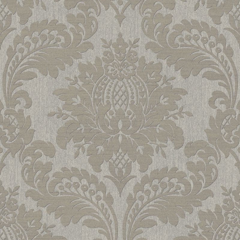 Archive Damask Taupe Wallpaper, 1 of 5