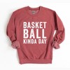 Simply Sage Market Women's Graphic Sweatshirt Basketball Kinda Day - image 3 of 4