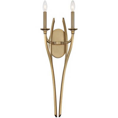 Minka Lavery Vintage Wall Light Sconce Brushed Honey Gold Hardwired 9" 2-Light Fixture for Bedroom Bathroom Vanity Reading Hallway