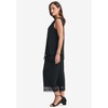 Jessica London Women's Plus Size 2-Piece Stretch Knit Lace Trim Crop Set - 4 of 4