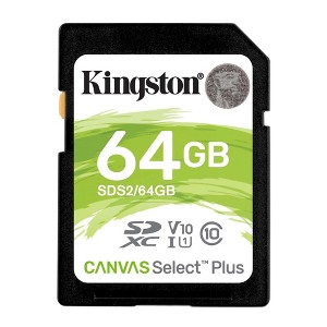 Kingston 64GB SDHC Canvas Select Plus Memory Card - 1 of 3
