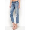 Women's Tracey Distressed Straight Jean - HIDDEN - 2 of 4