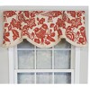 RLF Home Modern Design Classic Lovebird Cornice Style Window Valance 50" x 17" Orange - 2 of 4