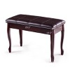 Costway Solid Wood Piano Bench PU Leather Keyboard Seat Storage Brown - 2 of 4