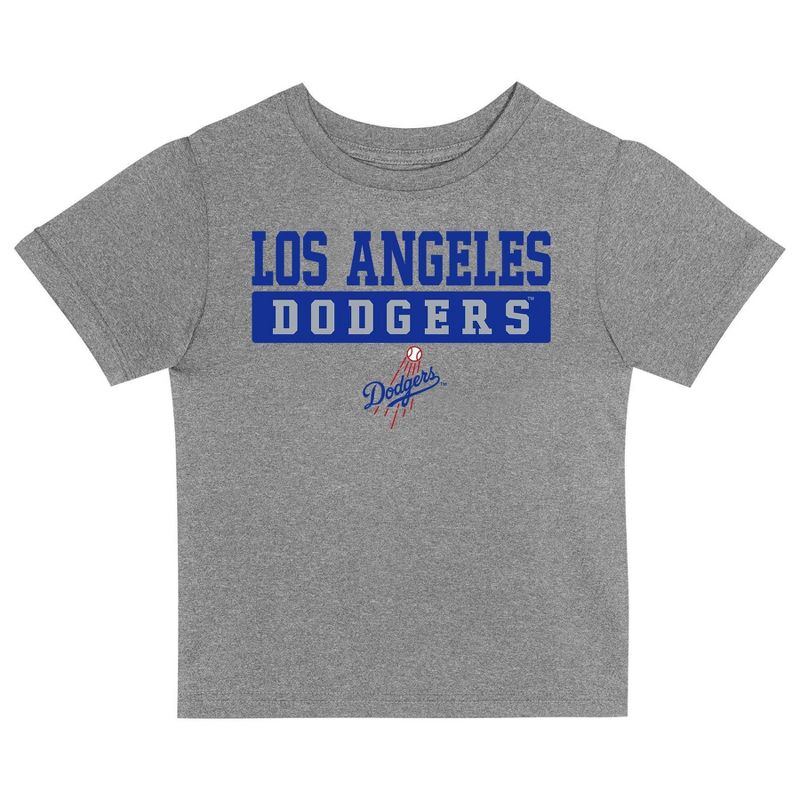 MLB Los Angeles Dodgers Toddler Boys&#39; 2pk T-Shirt, 2 of 4