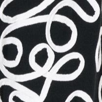 black white soutache