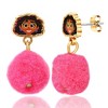 Disney Girls Encanto Mirabel Dangle Earrings with Pink Pom Poms - 4 of 4