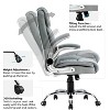 Swivel Office Room Chair Executive Desk Chair,Executive Chair Home Office Chair With Adjustable Armrest,Back Support For Chair-The Pop Home - 4 of 4