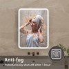 Vynxaria 24"x32" Dimmable Anti-Fog LED Wall Bathroom Mirror with Elegant Frame - 3 of 4