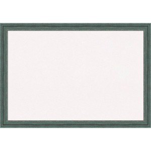 Amanti Art 39"x27" Upcycled Wood Frame White Cork Board Teal/Gray : Wall Mounted, Bulletin Board - 1 of 4