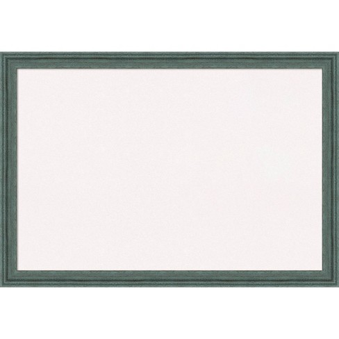 Amanti Art 39"x27" Upcycled Wood Frame White Cork Board Teal/Gray : Wall Mounted, Bulletin Board - image 1 of 4