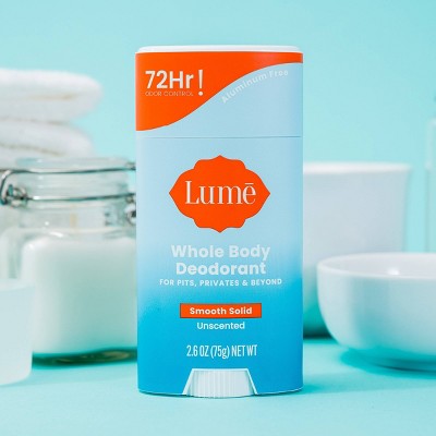 Lume Whole Body Women&#8217;s Deodorant - Smooth Solid Stick - Aluminum Free - Unscented - 2.6oz_6